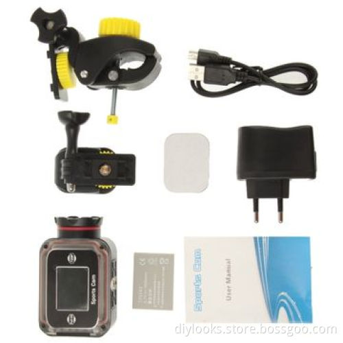 Full HD 720P Waterproof Mini DV Sports Camera with 1.5-inch HD TFT LCD Screen